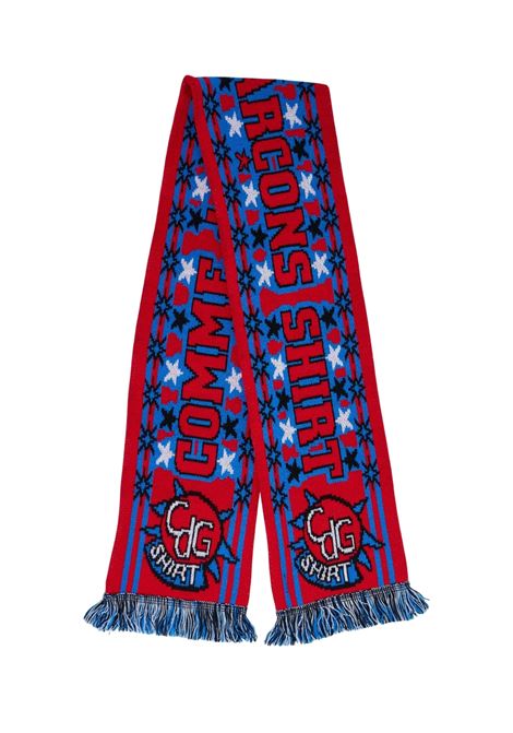 1988 wovwn scarf unisex red and blu COMME DES GARÇONS SHIRT | FP-K401-W251